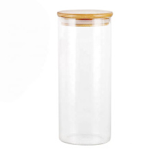 Home High Quality transparent Glass storage jar for food BJ-198A
